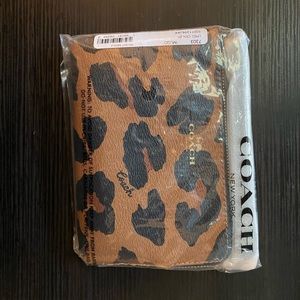 LEOPARD Coach Wristlet